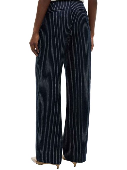 Pantalone gessati in misto lino Tommy Hilfiger | WW0WW510930BI